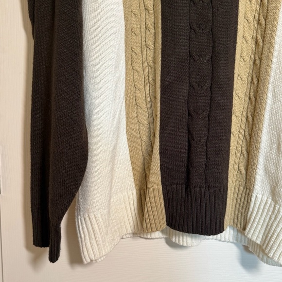 Jordan Craig Men's Turtleneck Sweater - Black, Cream, Brown - Picture 3 of 9